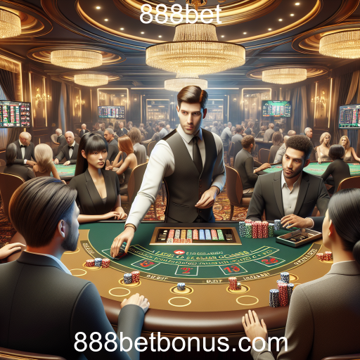 Experimente a Adrenalina do Cassino ao Vivo na 888bet